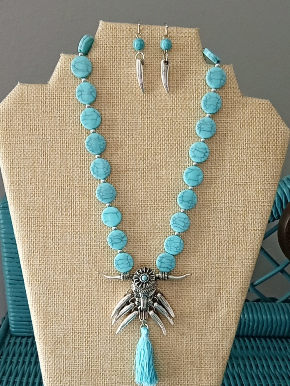 Southwest Turquoise Jewelry Set